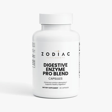 Digestive Enzyme Pro Blend capsules by Zodiac Supplements for enhanced nutrition absorption and healthy digestion.