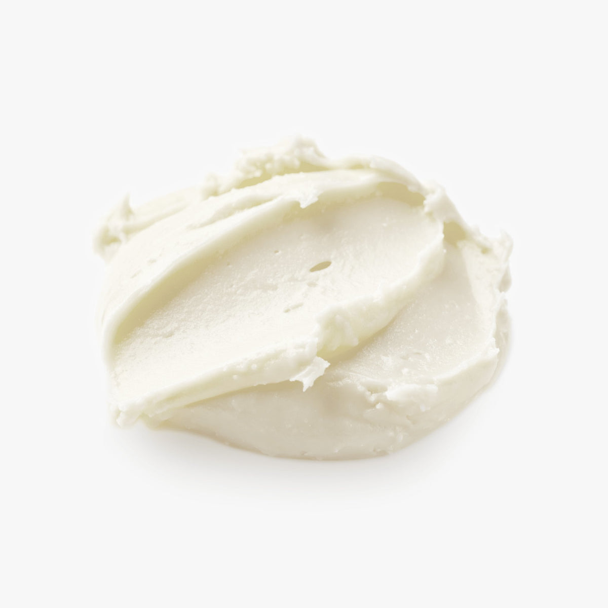 Tallow Cream Peaceful Night consistency displayed on a white background, showcasing its smooth and creamy texture.