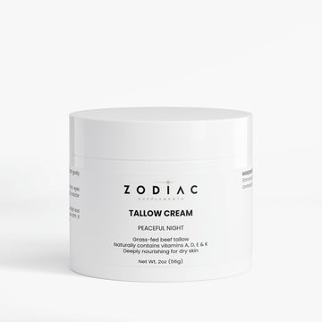 Tallow Cream Peaceful Night - Grass-fed tallow for deep hydration and nourishment for dry skin.