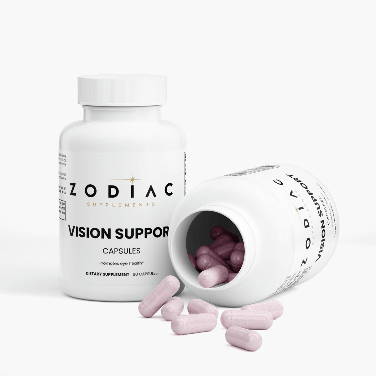 Zodiac Supplements Vision Support capsules for nourishing eye health and maintaining visual acuity.